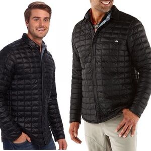 The North Face ThermoBall Eco shirt snap front jacket men’s size XL
